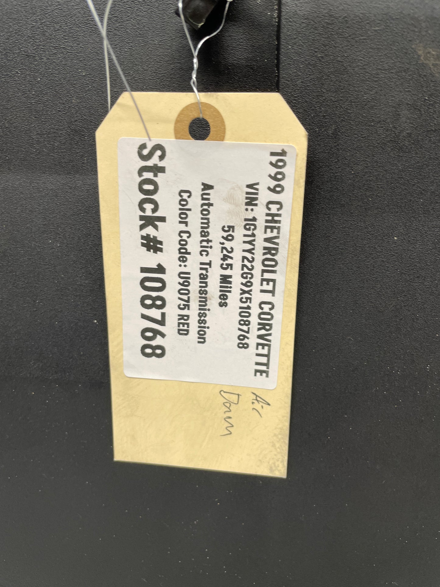 1999 Chevy C5 Corvette Lower Radiator Support Shroud Air Dam Baffle OEM - Day's Parts Yard