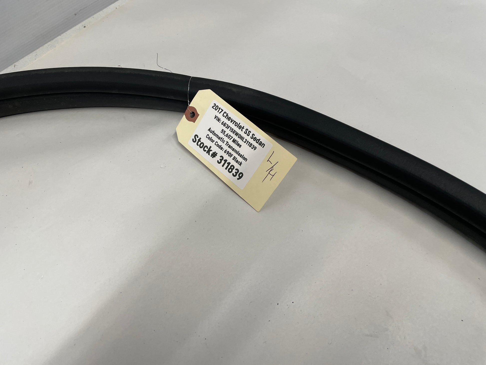 2017 Chevy SS Sedan LH Driver Front Door Rubber Weather Strip OEM - Day's Parts Yard