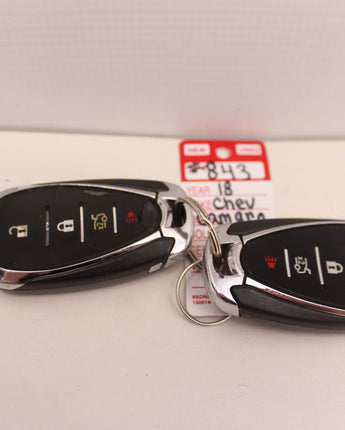 2017 Chevy Camaro SS 1LE Two Key Fobs OEM