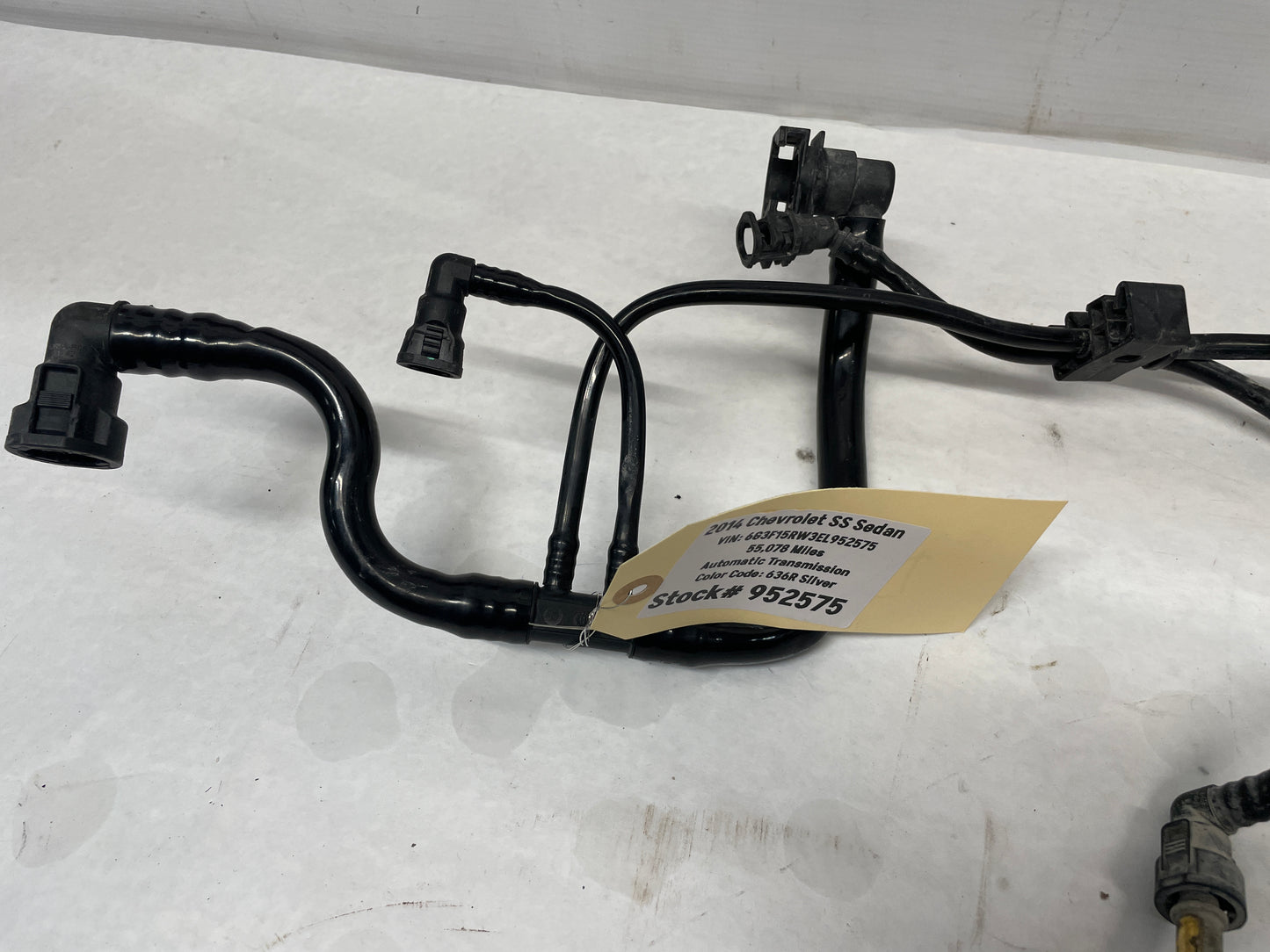 2014 Chevy SS Sedan Fuel Gas Tank Wire Wiring Harness Evap Lines Hoses Tubes OEM