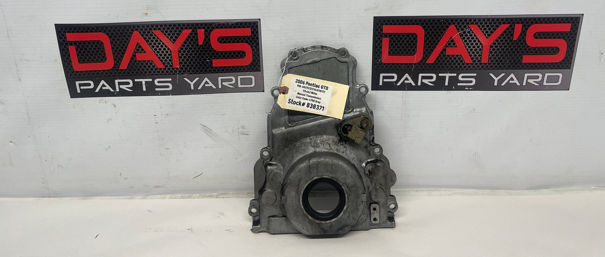 2006 Pontiac GTO LS1 LS2 LS3 LS6 Engine Timing Chain Cover OEM - Day's Parts Yard