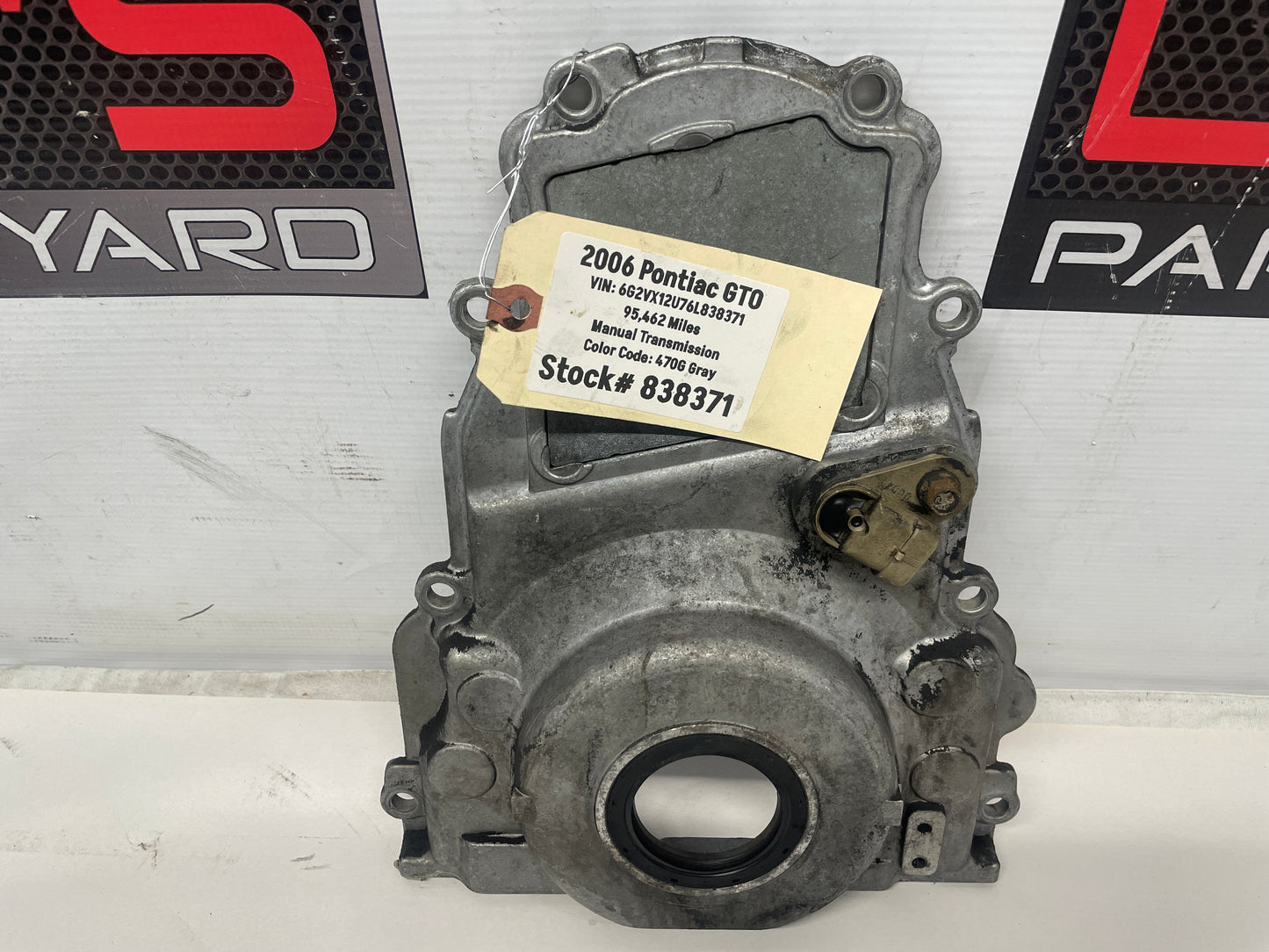 2006 Pontiac GTO LS1 LS2 LS3 LS6 Engine Timing Chain Cover OEM - Day's Parts Yard