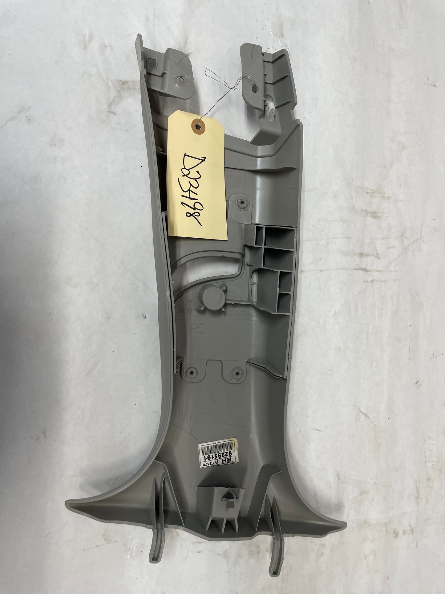 2014 Chevy SS Sedan RH Passenger B Center Pillar Seat Belt Trim Panel OEM
