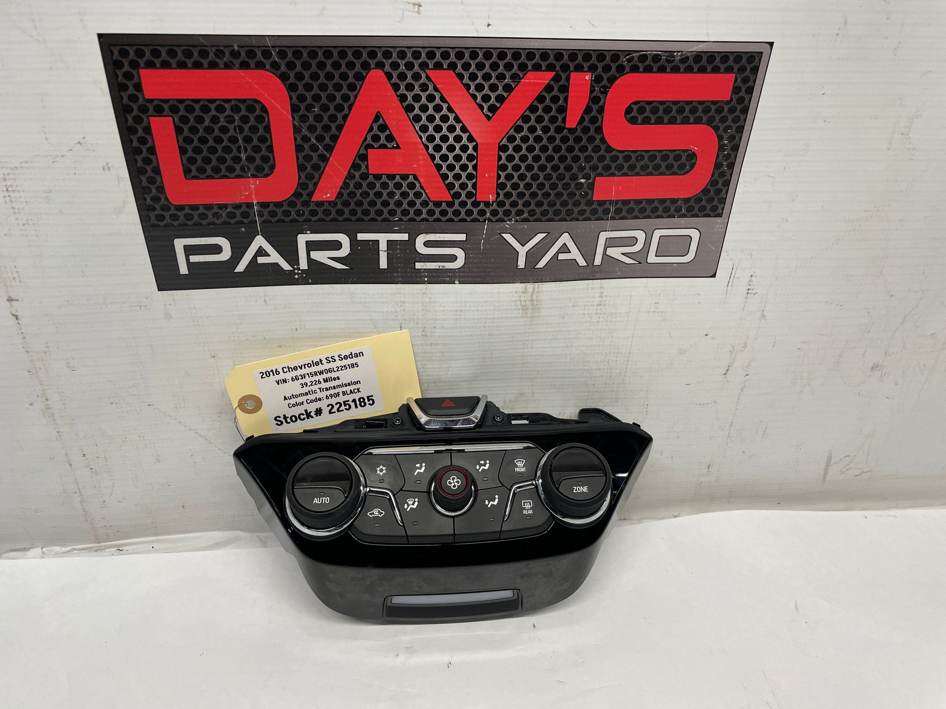 2016 Chevy SS Sedan Heater Air Conditioner HVAC Climate Controls OEM - Day's Parts Yard