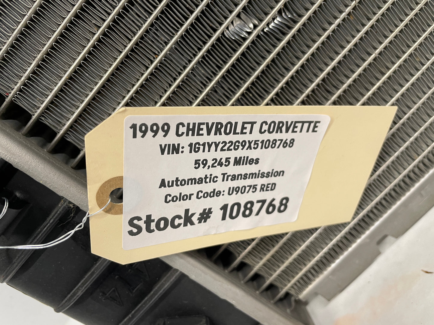 1999 Chevy C5 Corvette Engine Coolant Radiator OEM - Day's Parts Yard