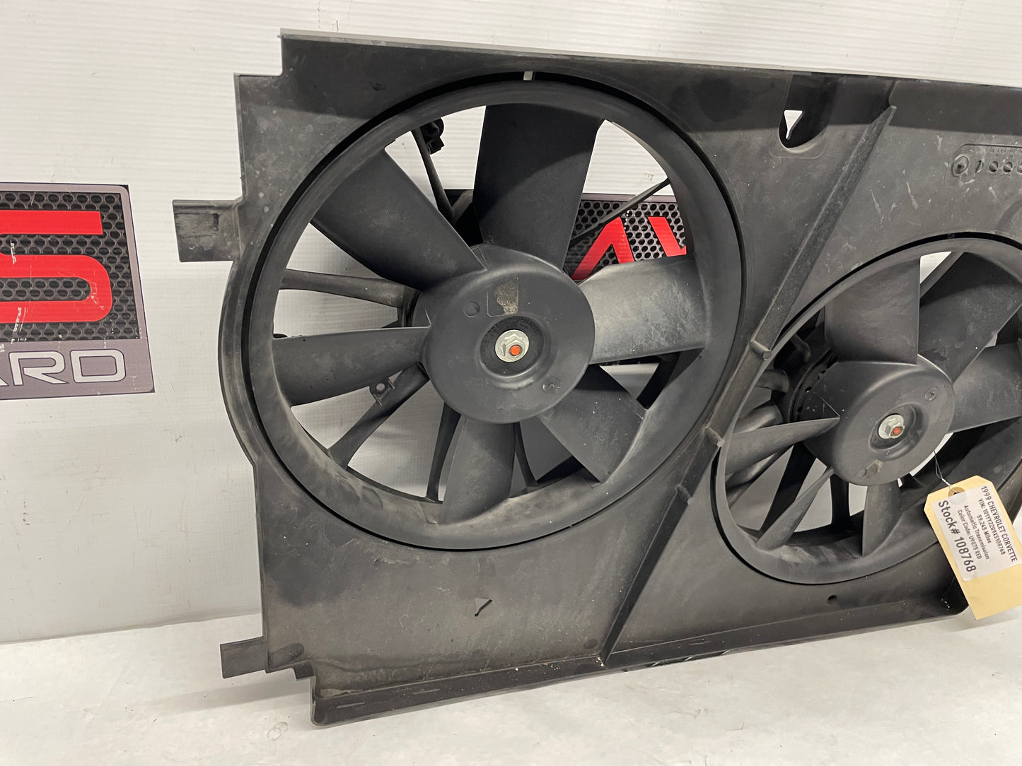 1999 Chevy C5 Corvette Radiator Electric Cooling Fans Assembly OEM - Day's Parts Yard