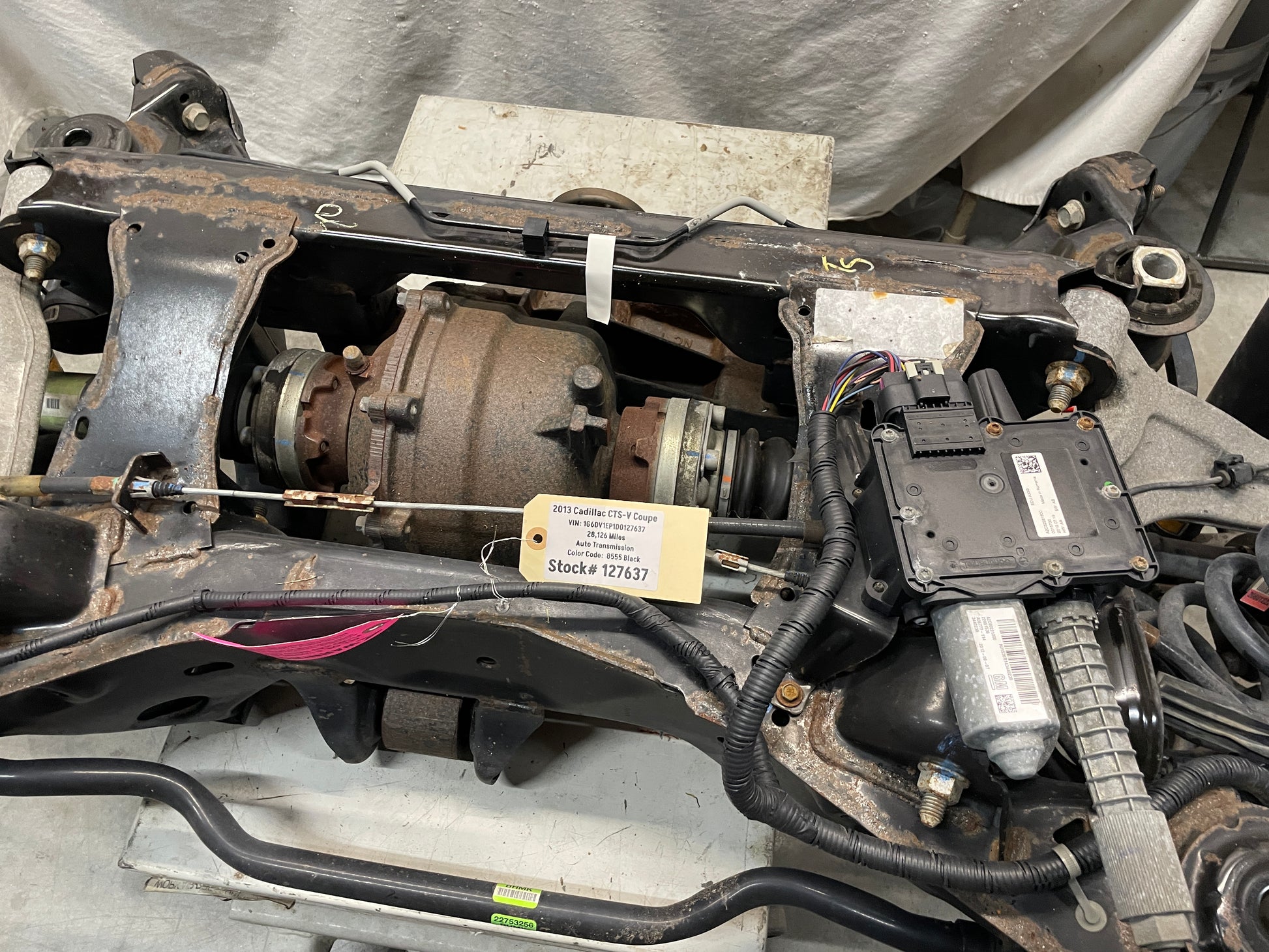 2013 Cadillac CTS-V Coupe Complete Rear Cradle Diff. Sub Frame Assembly 3.23 LSD OEM - Day's Parts Yard