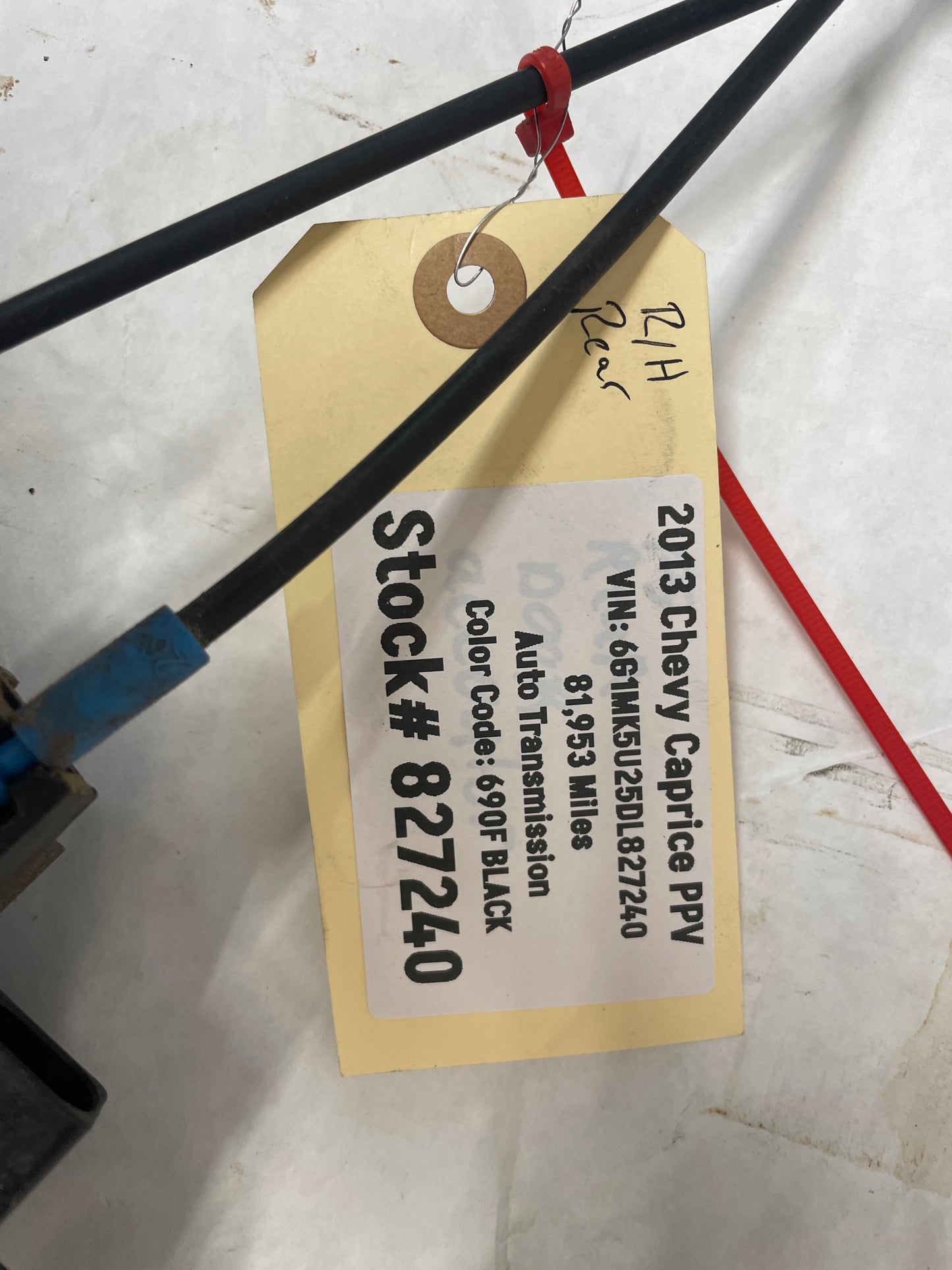 2013 Chevy Caprice PPV RH Passenger Rear Door Lock Actuator OEM