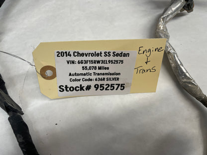 2014 Chevy SS Sedan Engine Motor Transmission Wire Wiring Harness OEM