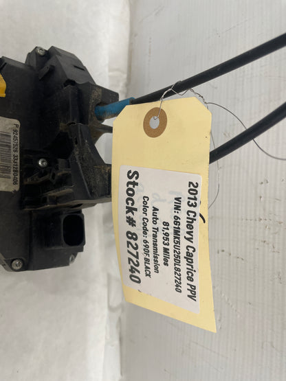2013 Chevy Caprice PPV LH Driver Rear Door Lock Actuator OEM