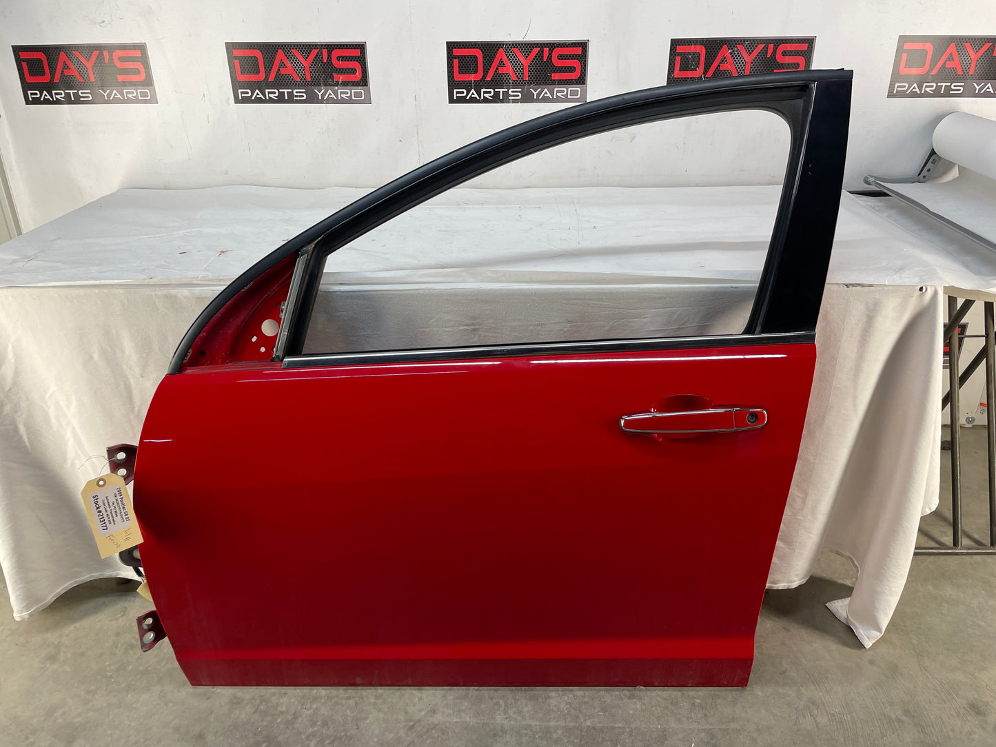 2009 Pontiac G8 GT LH Driver Front Exterior Door Red OEM