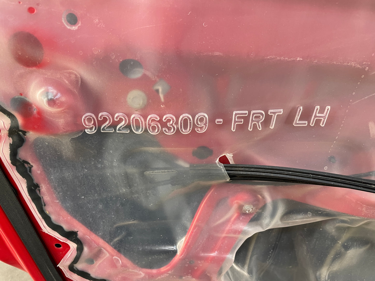 2009 Pontiac G8 GT LH Driver Front Exterior Door Red OEM