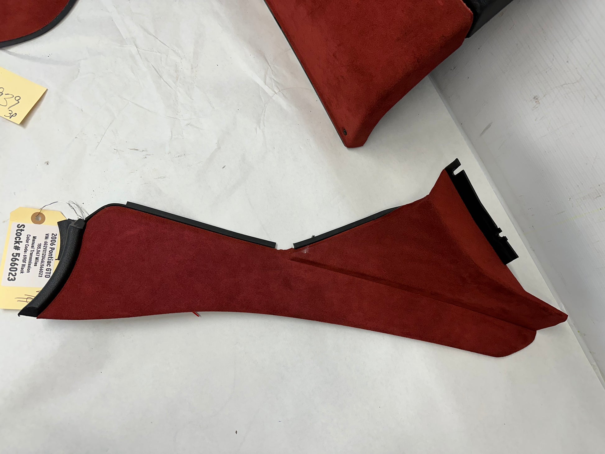 2006 Pontiac GTO Red Interior Trim and Glove Box, OEM - Day's Parts Yard