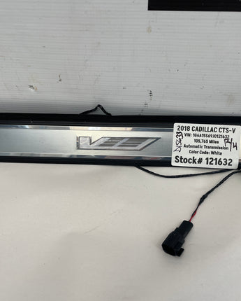 2018 Cadillac CTS-V Front Illuminated Door Sill Scuff Plate Insert OEM