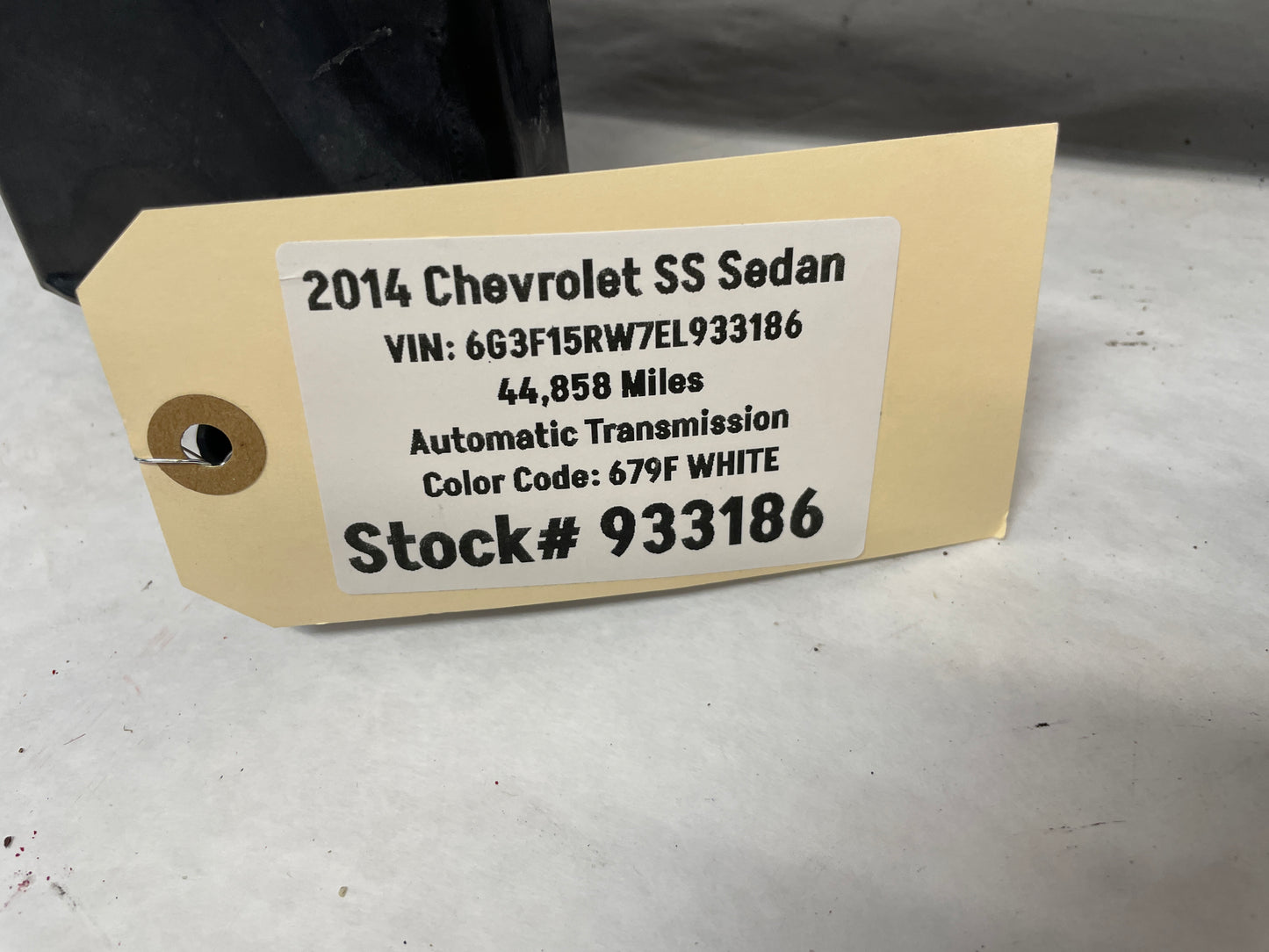 2014 Chevy SS Sedan Front Bumper Energy Impact Absorber OEM - Day's Parts Yard