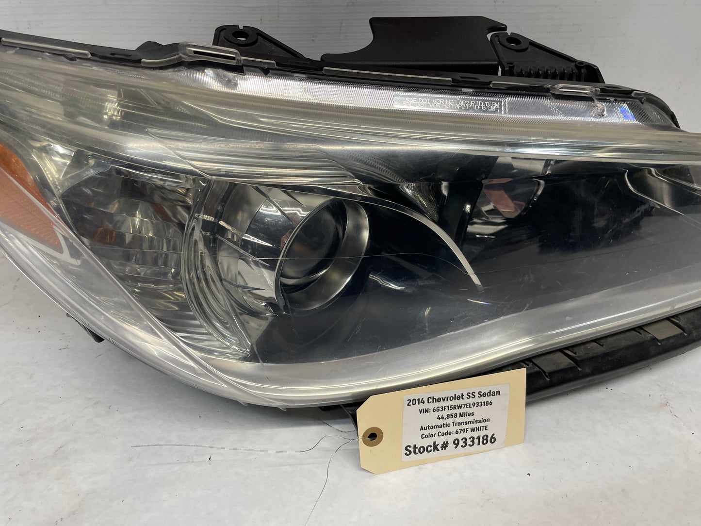 2014 Chevy SS Sedan RH Passenger Head Light Lamp Headlight OEM - Day's Parts Yard