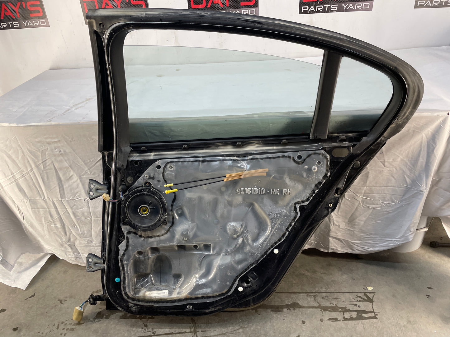 2009 Pontiac G8 GT RH Passenger Rear Exterior Door Black OEM