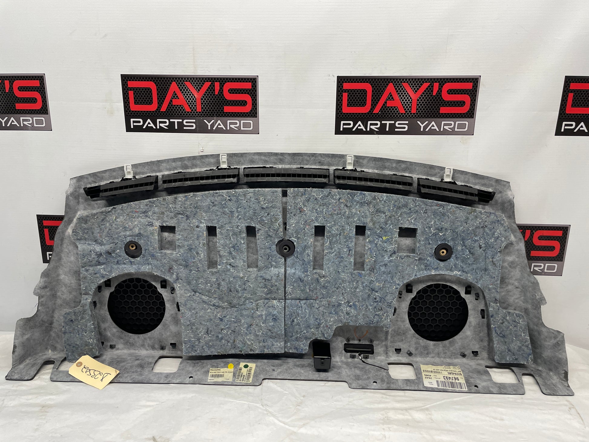 2014 Chevy SS Sedan Rear Package Deck Tray Parcel Shelf Trim Lid OEM - Day's Parts Yard