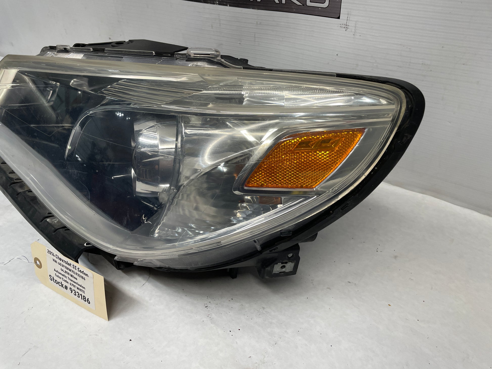 2014 Chevy SS Sedan LH Driver Head Light Lamp Headlight OEM - Day's Parts Yard