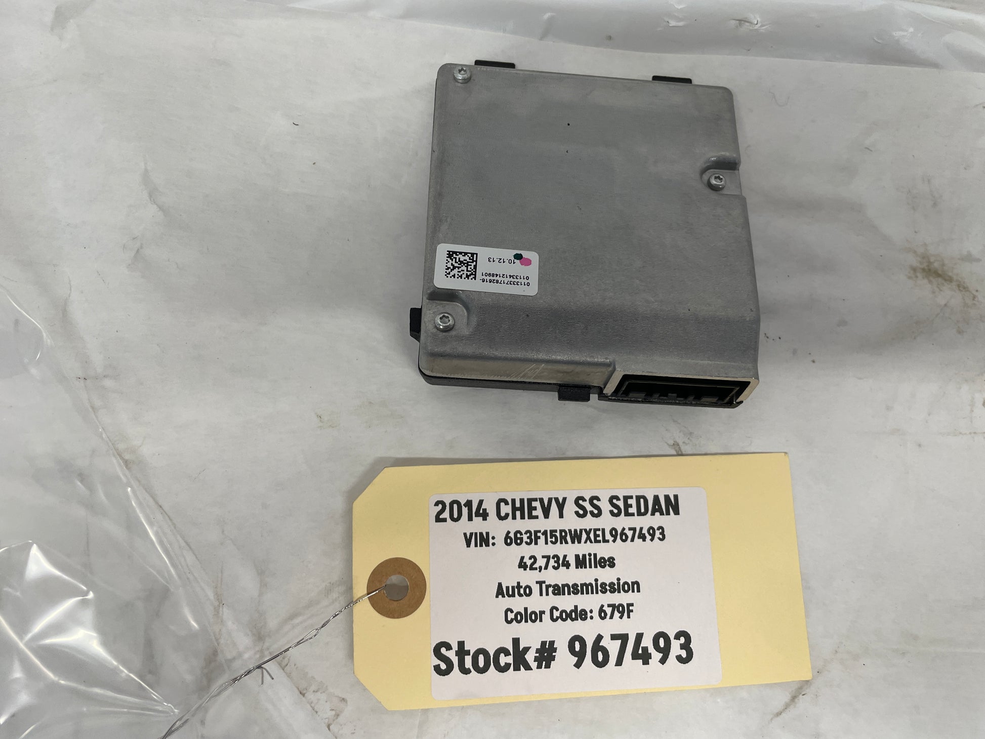 2014 Chevy SS Sedan Windshield Alert Lane Change Departure Assist Camera OEM - Day's Parts Yard