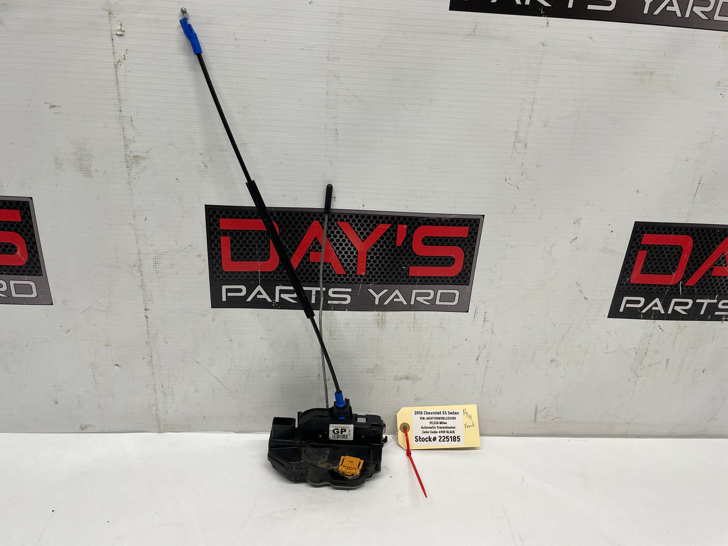 2016 Chevy SS Sedan RH Passenger Front Door Lock Actuator OEM - Day's Parts Yard