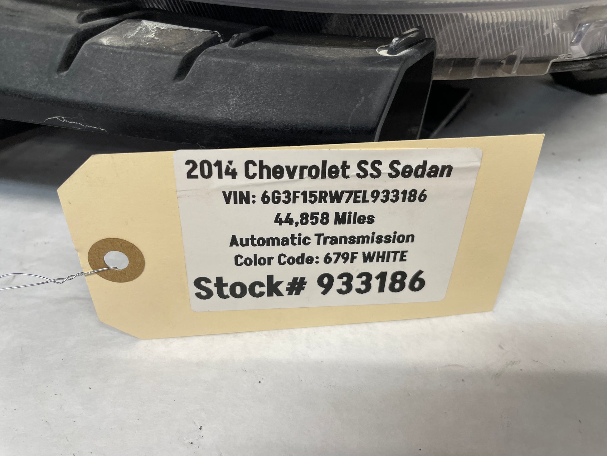 2014 Chevy SS Sedan LH Driver Head Light Lamp Headlight OEM - Day's Parts Yard