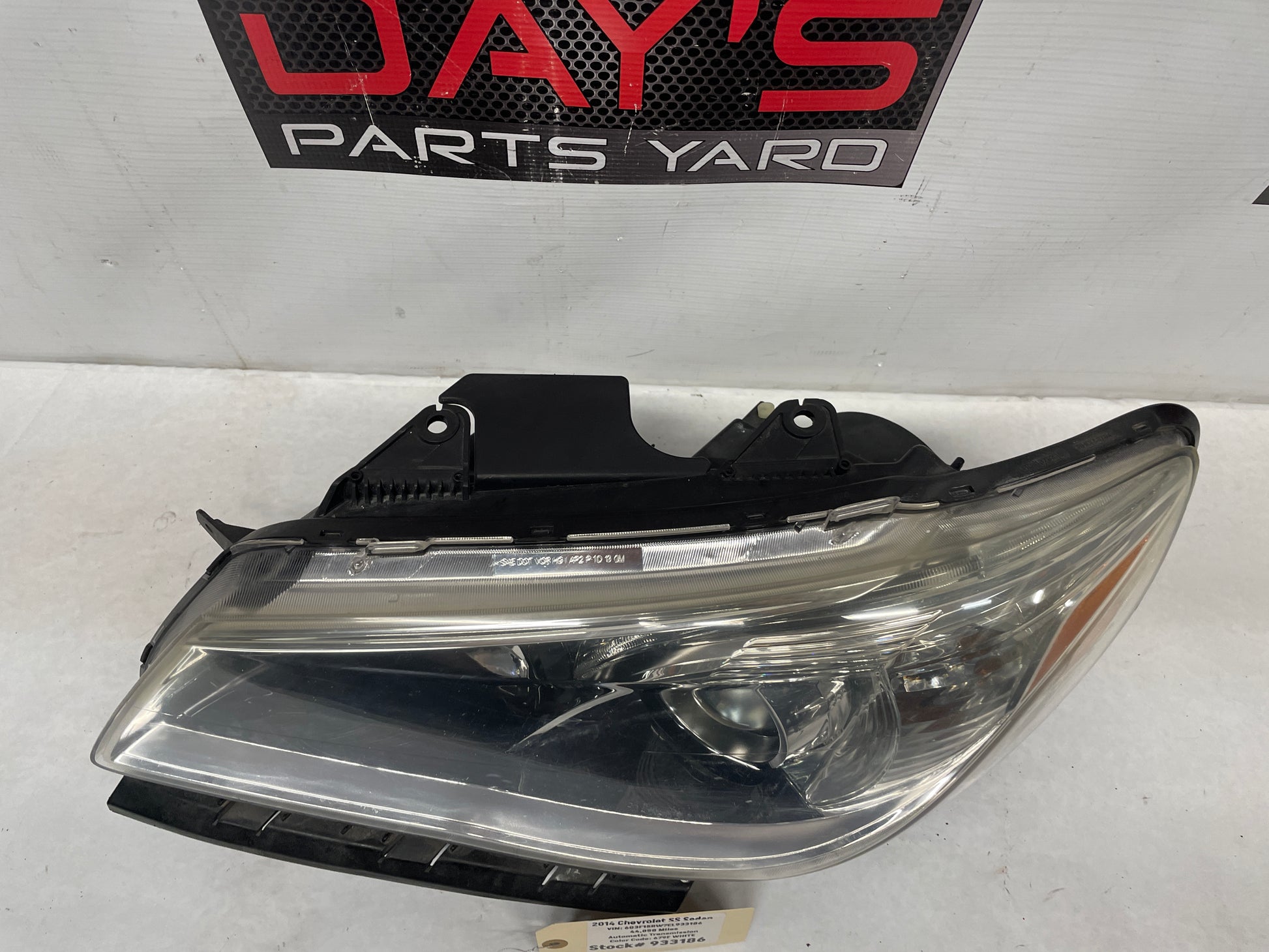 2014 Chevy SS Sedan LH Driver Head Light Lamp Headlight OEM - Day's Parts Yard