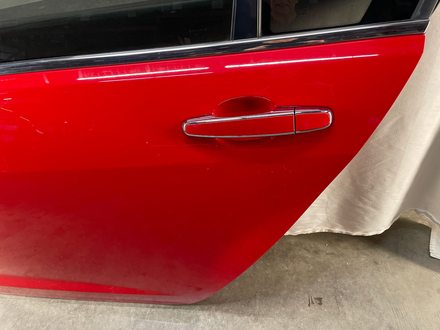 2009 Pontiac G8 GT LH Driver Rear Exterior Door Red OEM