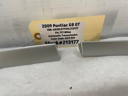 2009 Pontiac G8 GT LH & RH Silver Dash Trim Accent Applique Panel OEM