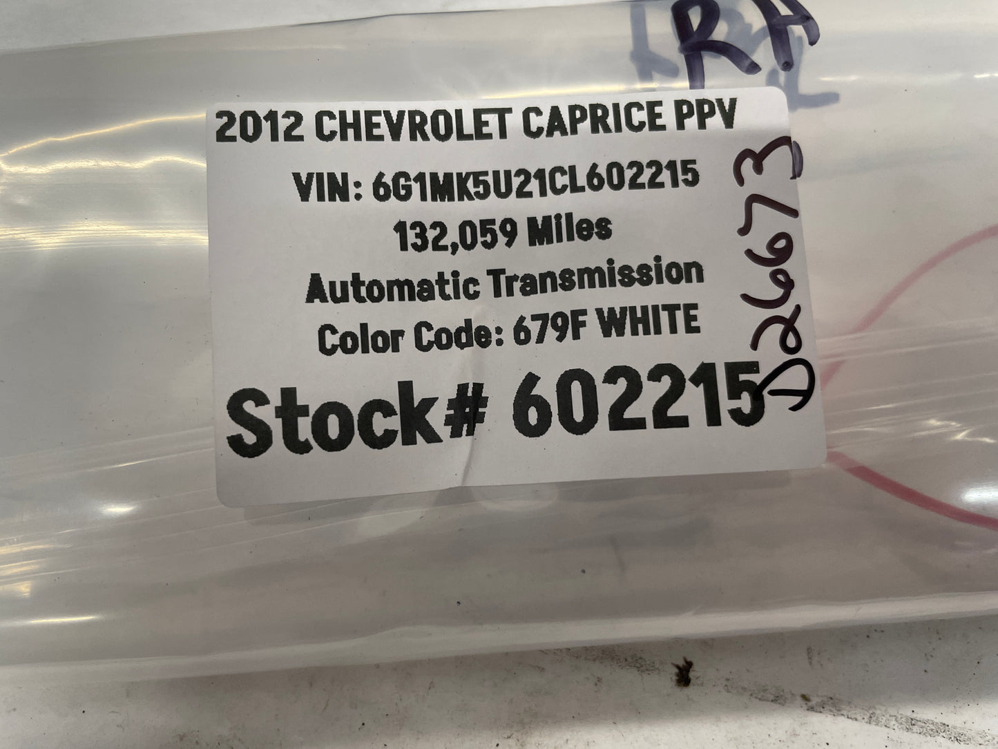 2012 Chevy Caprice PPV Headlight Head Light Lamp Bulb Sockets OEM