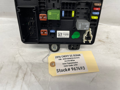 2014 Chevy SS Sedan Rear Fuse Relay Box Block OEM - Day's Parts Yard