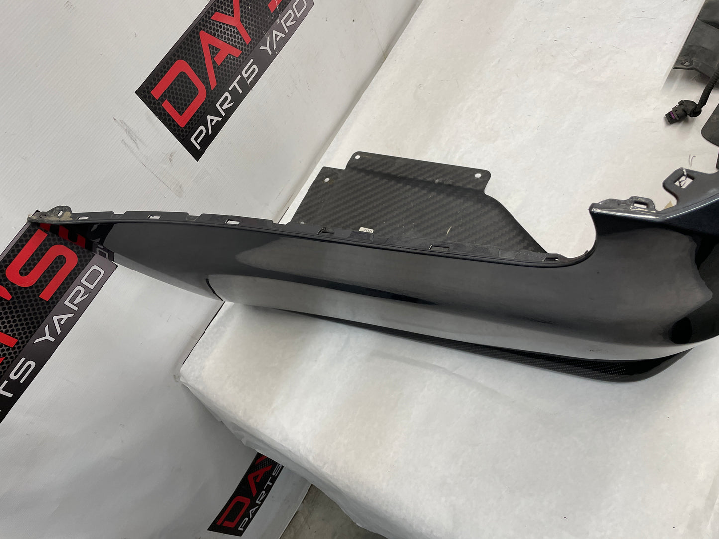 2017 Cadillac CTS-V Rear Bumper Cover w/ Carbon Valance Diffuser Spoiler Lip OEM - Day's Parts Yard