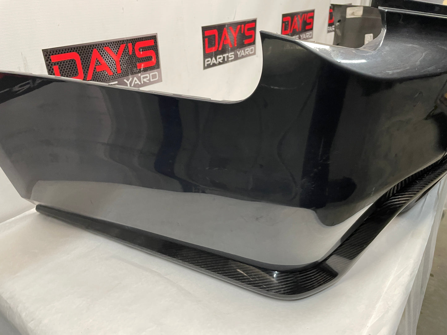 2017 Cadillac CTS-V Rear Bumper Cover w/ Carbon Valance Diffuser Spoiler Lip OEM - Day's Parts Yard