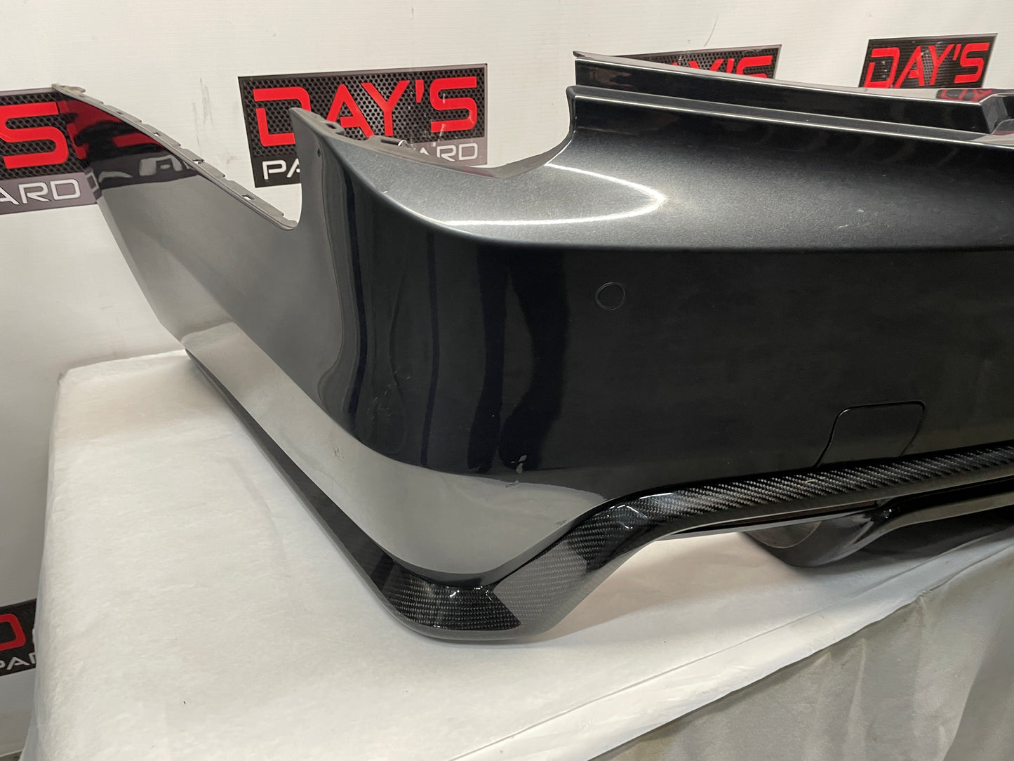 2017 Cadillac CTS-V Rear Bumper Cover w/ Carbon Valance Diffuser Spoiler Lip OEM - Day's Parts Yard