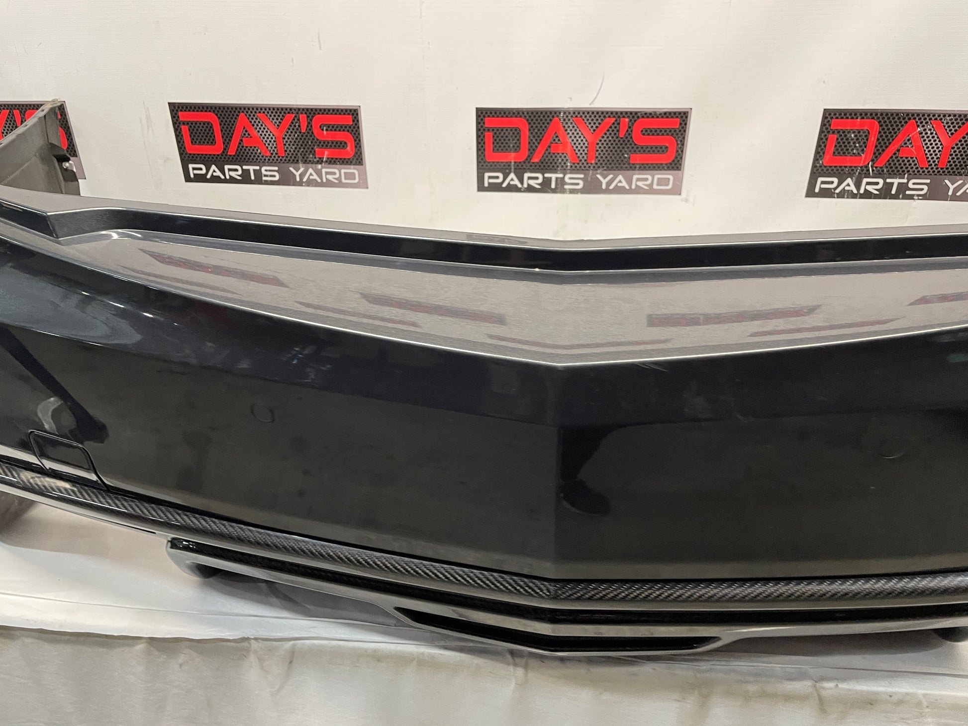 2017 Cadillac CTS-V Rear Bumper Cover w/ Carbon Valance Diffuser Spoiler Lip OEM - Day's Parts Yard
