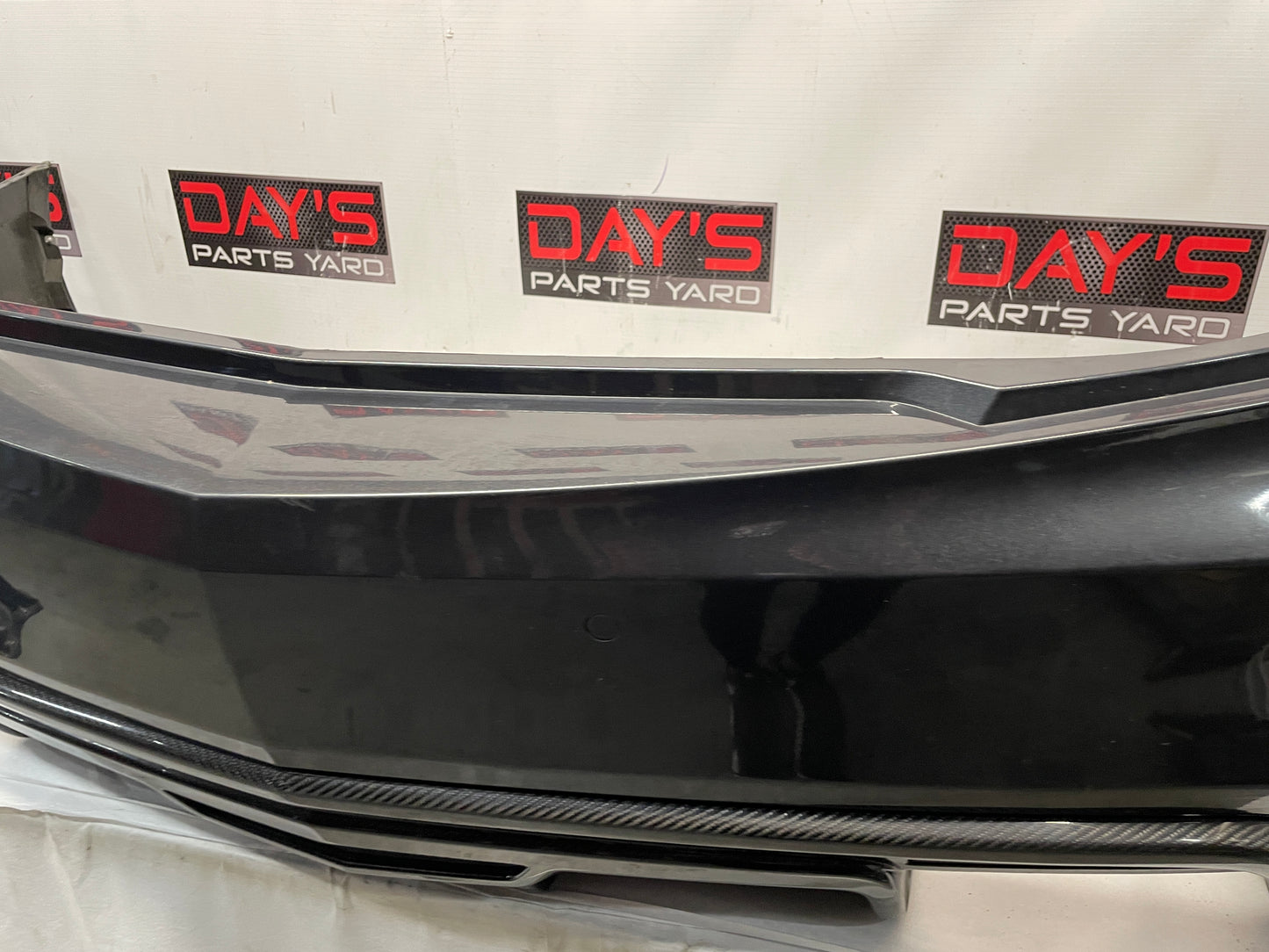 2017 Cadillac CTS-V Rear Bumper Cover w/ Carbon Valance Diffuser Spoiler Lip OEM - Day's Parts Yard