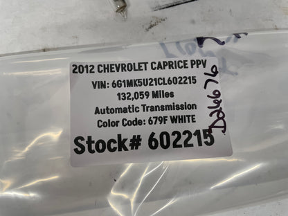 2012 Chevy Caprice PPV LH Front Headlight Head Light Lamp Bulb Socket OEM