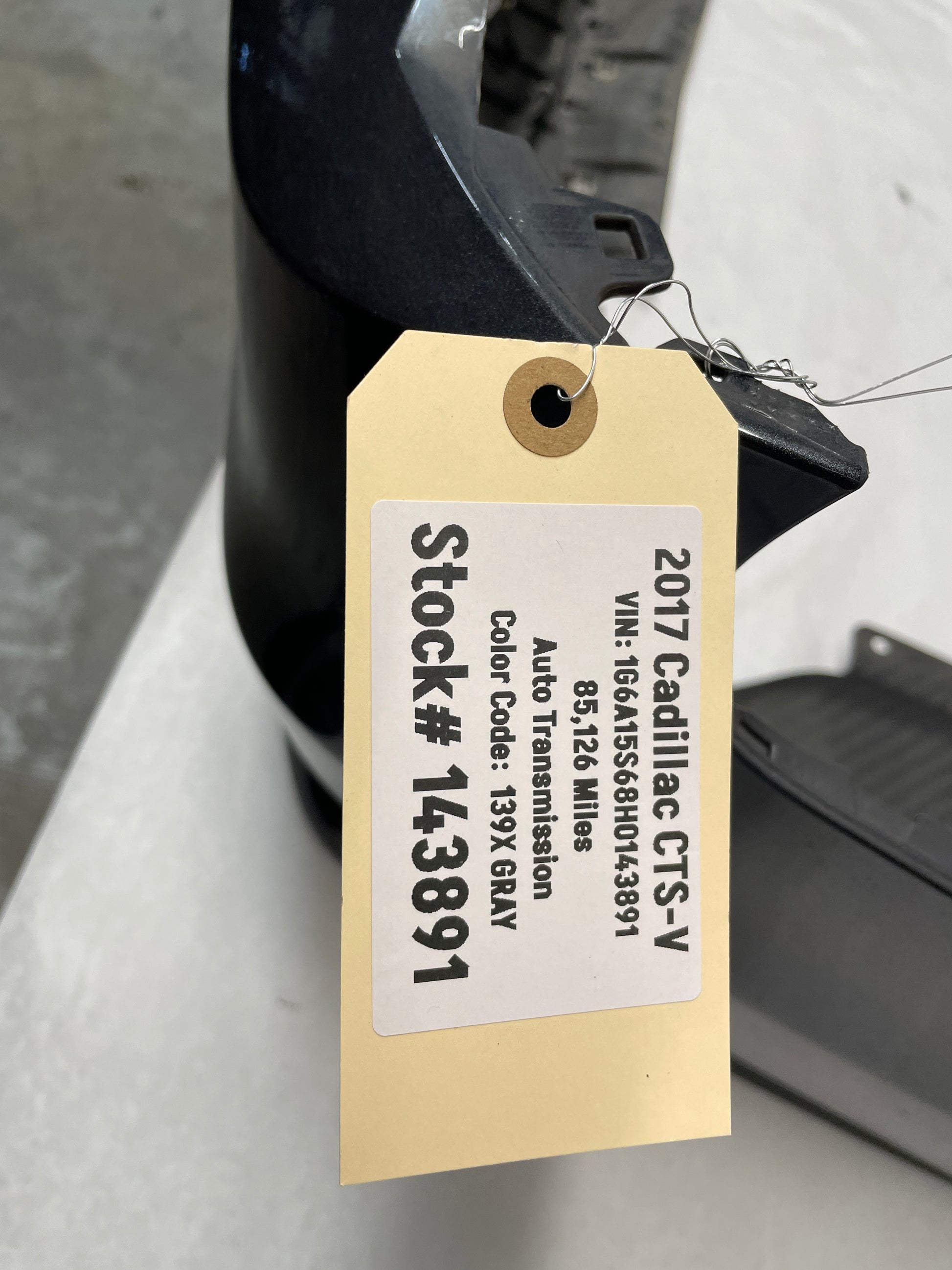 2017 Cadillac CTS-V Rear Bumper Cover w/ Carbon Valance Diffuser Spoiler Lip OEM - Day's Parts Yard