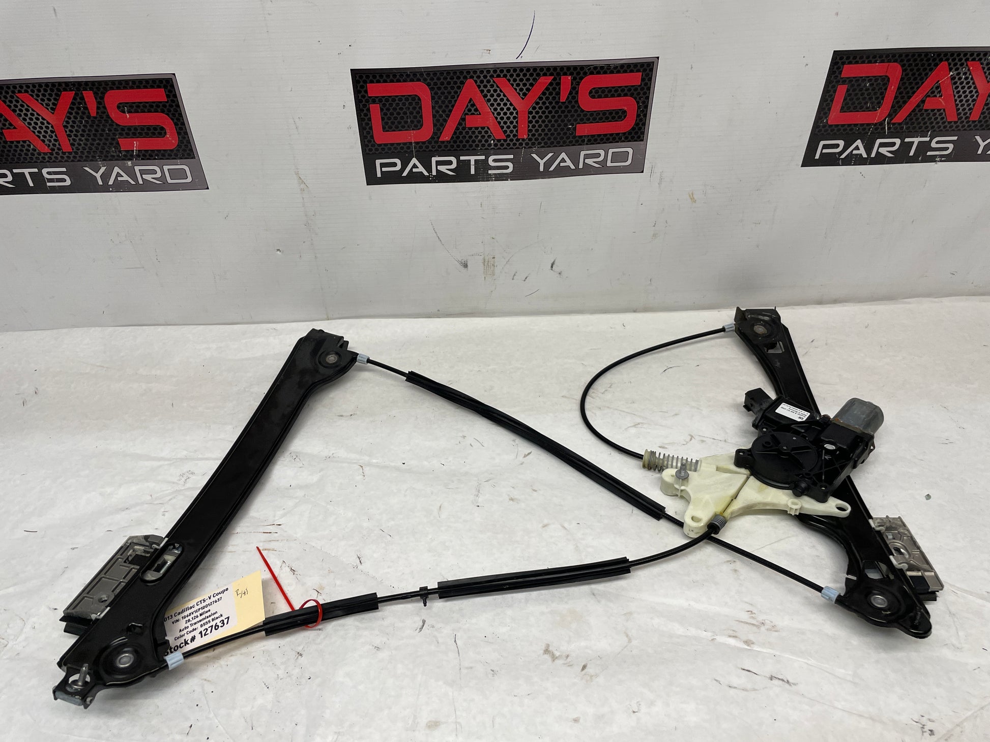 2013 Cadillac CTS-V Coupe Front RH Passenger Window Regulator Motor OEM - Day's Parts Yard