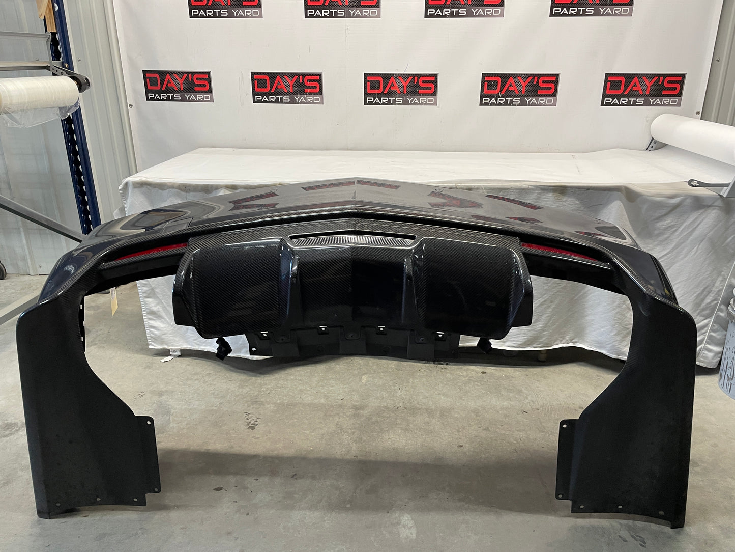 2017 Cadillac CTS-V Rear Bumper Cover w/ Carbon Valance Diffuser Spoiler Lip OEM - Day's Parts Yard