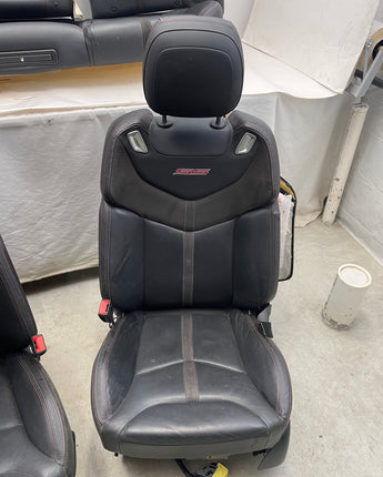2014 Chevy SS Sedan Seats Front and Rear Black w/ Red Stitching OEM