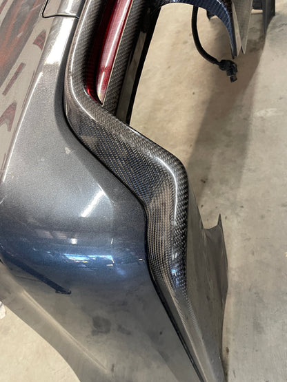 2017 Cadillac CTS-V Rear Bumper Cover w/ Carbon Valance Diffuser Spoiler Lip OEM - Day's Parts Yard