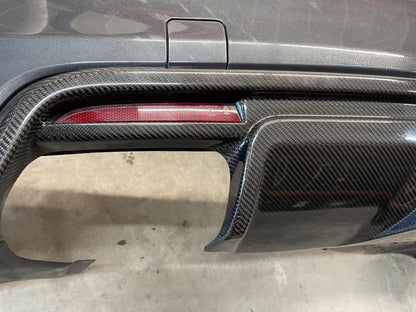 2017 Cadillac CTS-V Rear Bumper Cover w/ Carbon Valance Diffuser Spoiler Lip OEM - Day's Parts Yard
