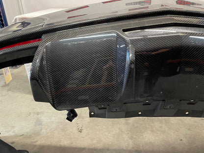 2017 Cadillac CTS-V Rear Bumper Cover w/ Carbon Valance Diffuser Spoiler Lip OEM - Day's Parts Yard