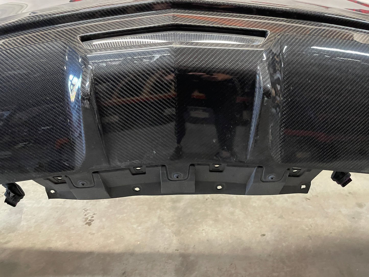 2017 Cadillac CTS-V Rear Bumper Cover w/ Carbon Valance Diffuser Spoiler Lip OEM - Day's Parts Yard