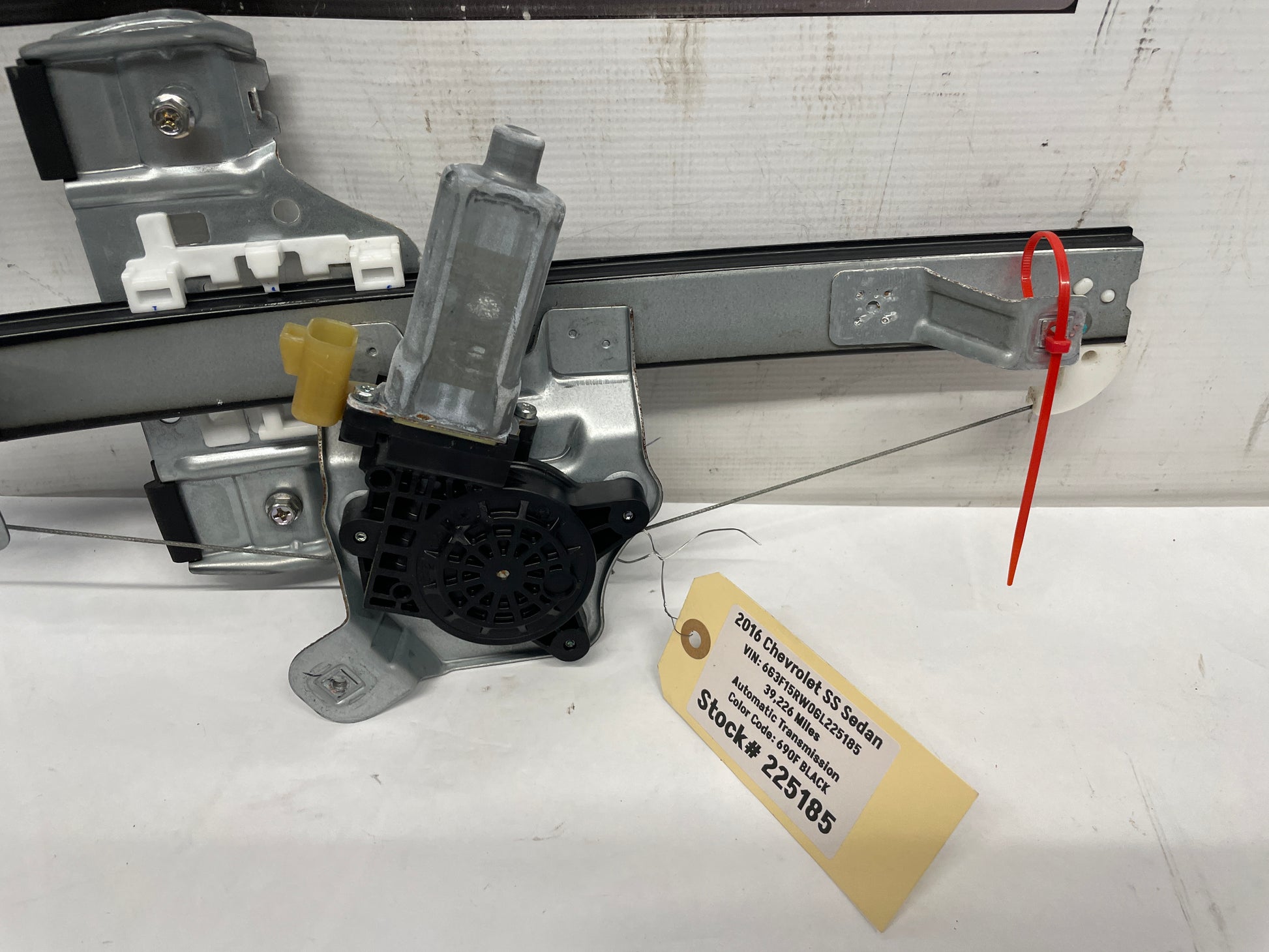 2016 Chevy SS Sedan RH Passenger Rear Window Regulator w/ Motor OEM - Day's Parts Yard