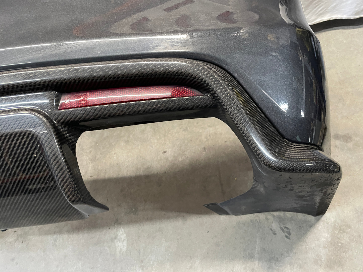 2017 Cadillac CTS-V Rear Bumper Cover w/ Carbon Valance Diffuser Spoiler Lip OEM - Day's Parts Yard