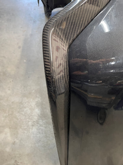 2017 Cadillac CTS-V Rear Bumper Cover w/ Carbon Valance Diffuser Spoiler Lip OEM - Day's Parts Yard