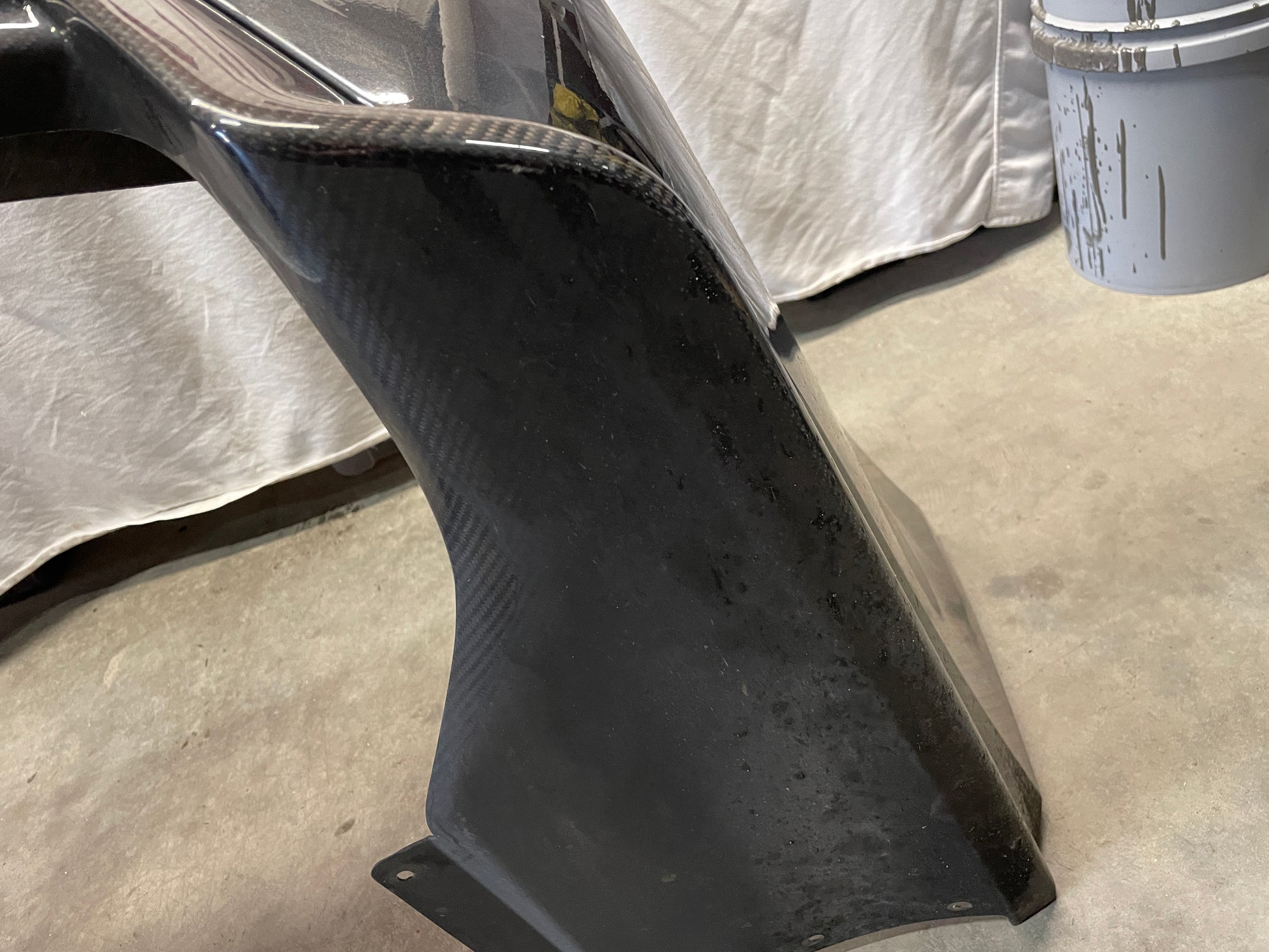 2017 Cadillac CTS-V Rear Bumper Cover w/ Carbon Valance Diffuser Spoiler Lip OEM - Day's Parts Yard