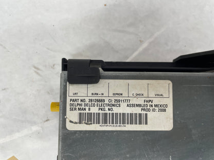 2009 Pontiac G8 G8 Satellite Radio Receiver Module OEM